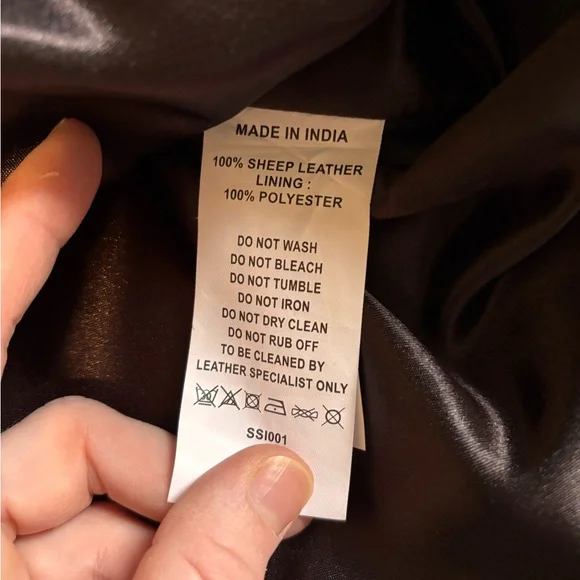 100% Leather Harrington Jacket - Picture 3 of 8